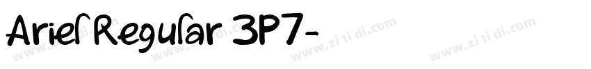 Ariel Regular 3P7字体转换